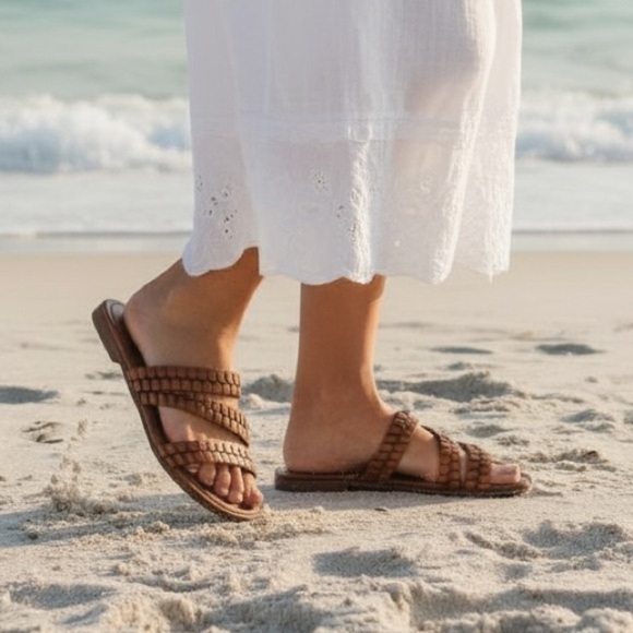 Nine West Quinlea Dark Brown Sandals Size 7.5 New - Picture 2 of 12